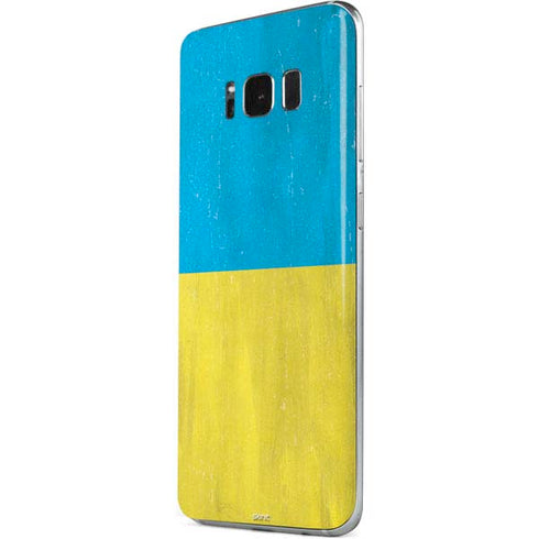 Ukraine Flag Distressed Galaxy S8 Skin